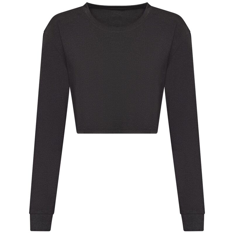 AWDis Ladies Long Sleeve Cropped T-Shirt