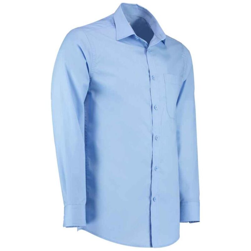 Kustom Kit Long Sleeve Tailored Poplin Shirt