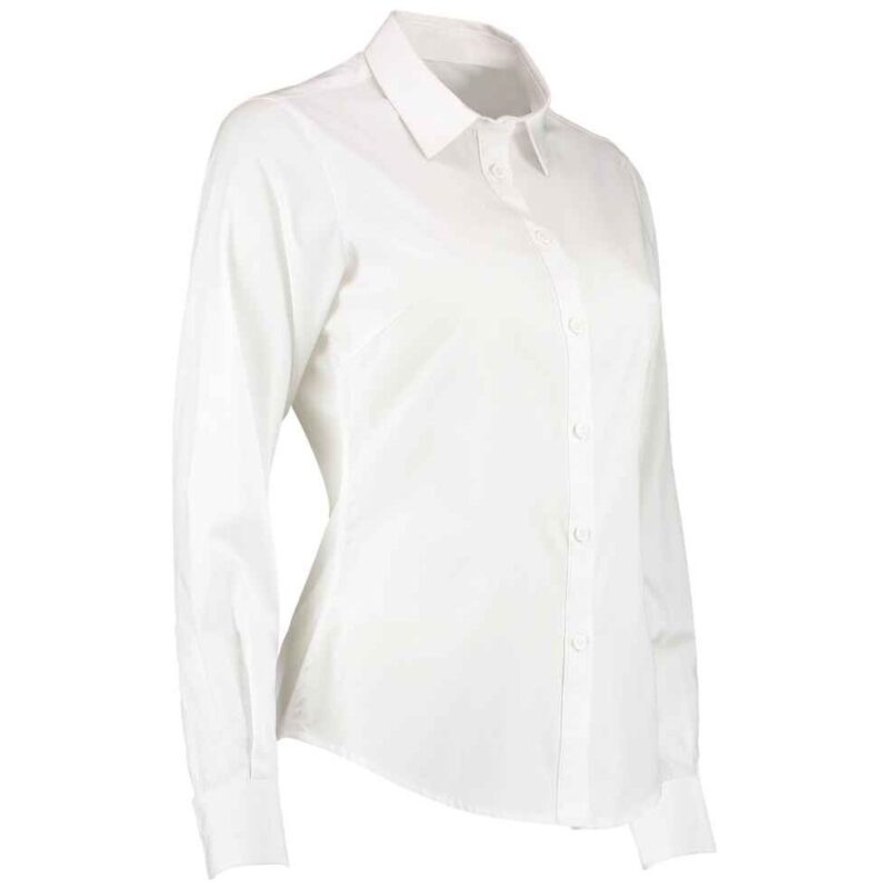 Kustom Kit Ladies Long Sleeve Tailored Poplin Shirt