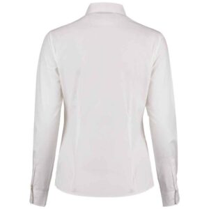Kustom Kit Ladies Long Sleeve Tailored Mandarin Collar Shirt