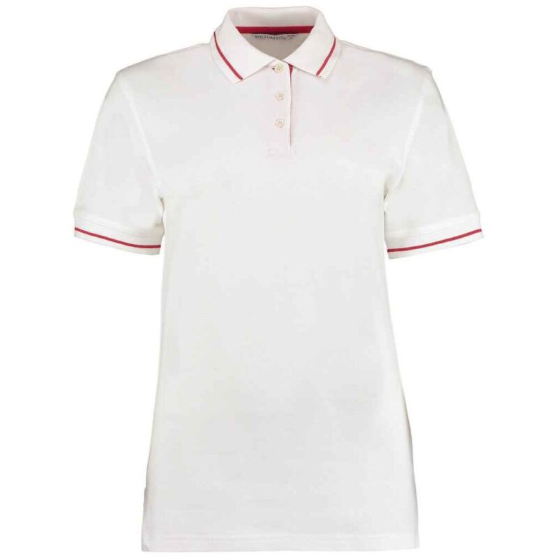 Kustom Kit Ladies St Mellion Tipped Cotton Pique Polo Shirt