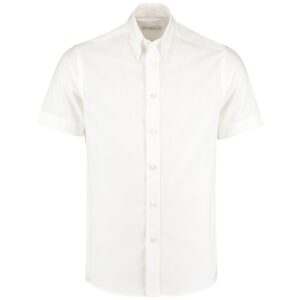 Kustom Kit Premium Short Sleeve Tailored Oxford Shirt