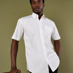 Kustom Kit Premium Short Sleeve Classic Fit Oxford Shirt