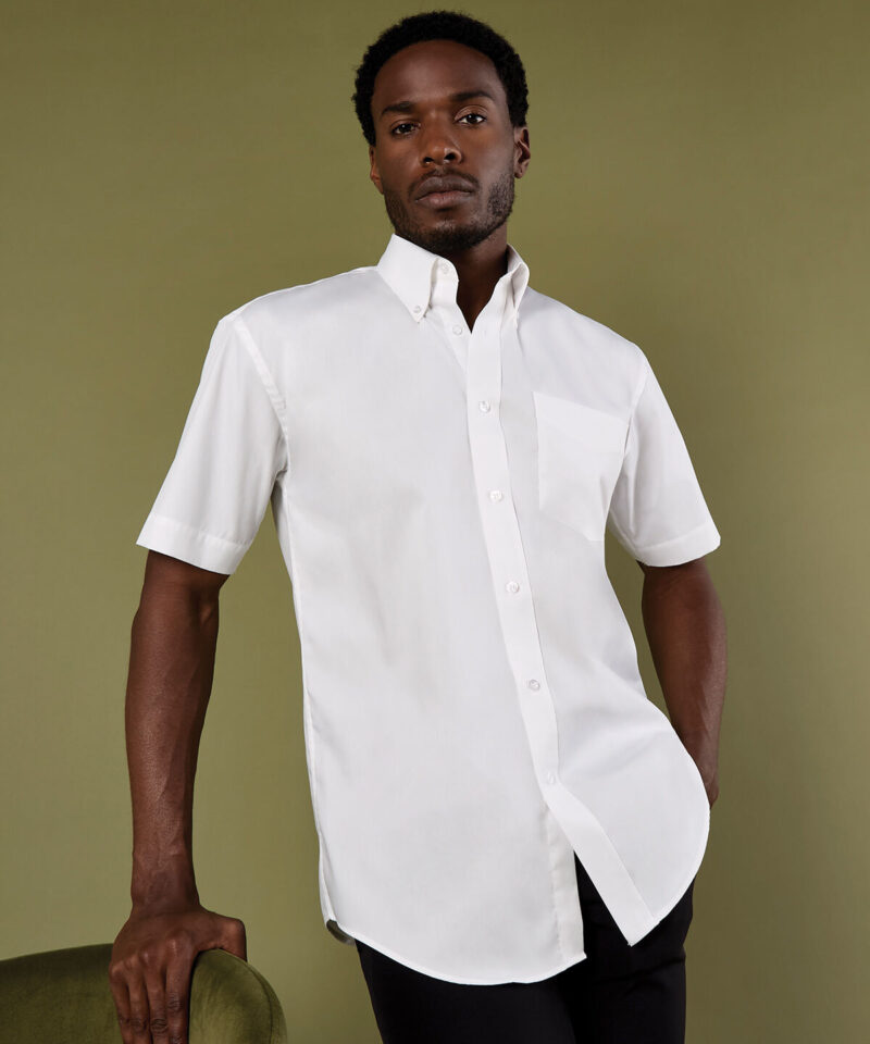 Kustom Kit Premium Short Sleeve Classic Fit Oxford Shirt