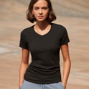 SF Clothing Ladies Feel Good Stretch V Neck T-Shirt