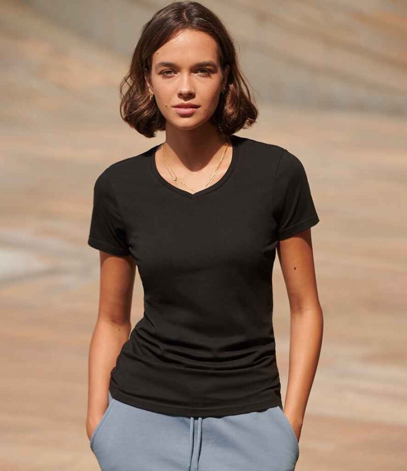 SF Clothing Ladies Feel Good Stretch V Neck T-Shirt