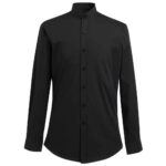 Brook Taverner Volterra Long Sleeve Grandad Collar Shirt