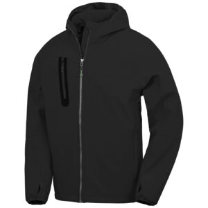 Result Recycled Three Layer Printable Hooded Soft Shell Jacket