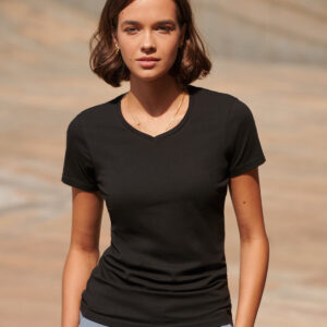 SF Clothing Ladies Feel Good Stretch V Neck T-Shirt
