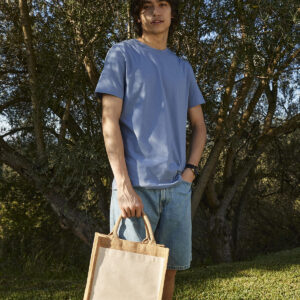 Westford Mill Pocket Jute Midi Tote Bag