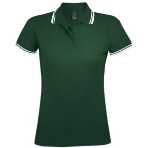 SOL'S Ladies Pasadena Tipped Cotton Pique Polo Shirt
