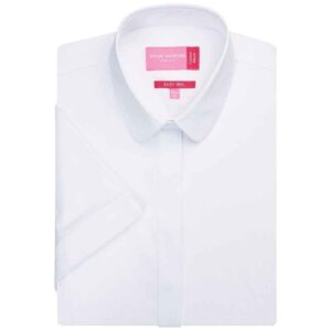 Brook Taverner Ladies Soave Short Sleeve Poplin Shirt