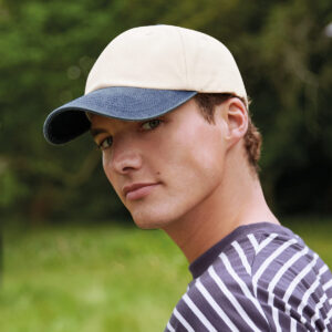 Beechfield Contrast Peak Low Profile Vintage Cap