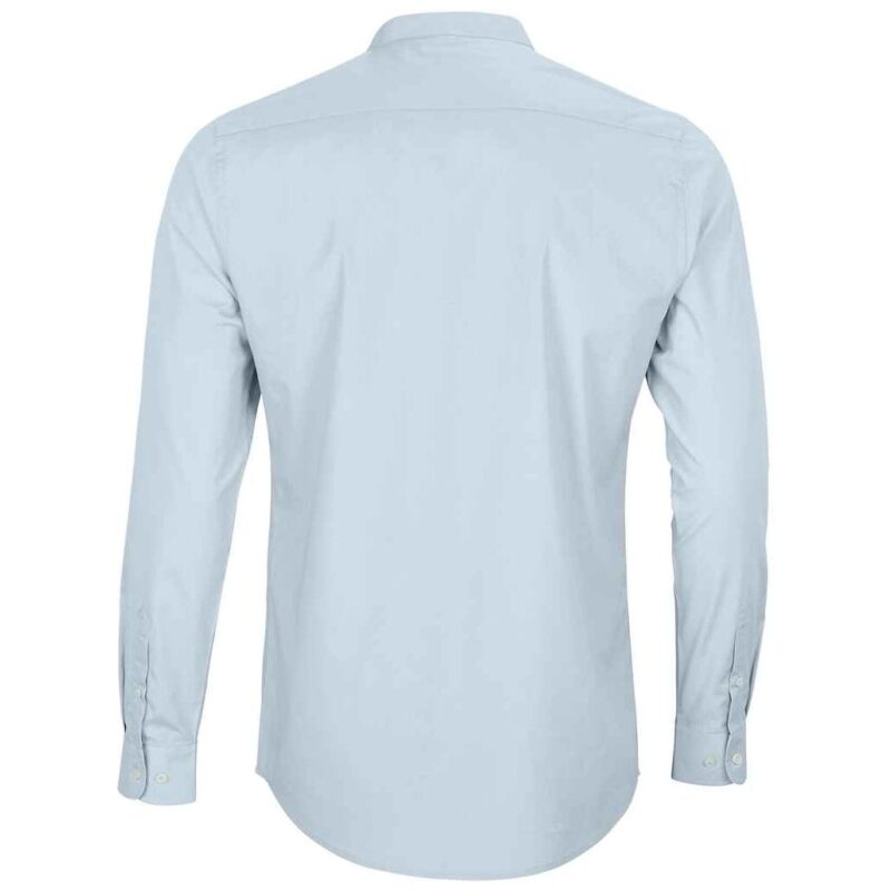 NEOBLU Bart Mao Collar Long Sleeve Poplin Shirt