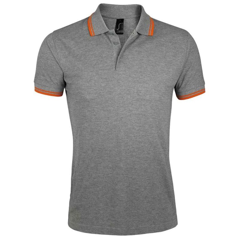 SOL'S Pasadena Tipped Cotton Pique Polo Shirt
