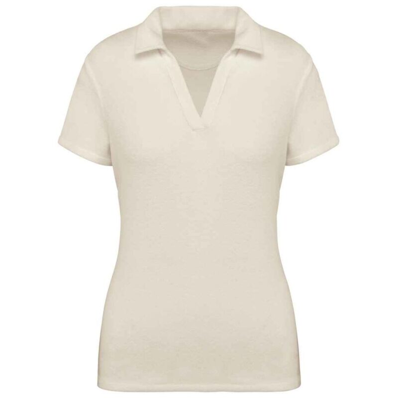 Native Spirit Ladies Terry Towel Polo Shirt
