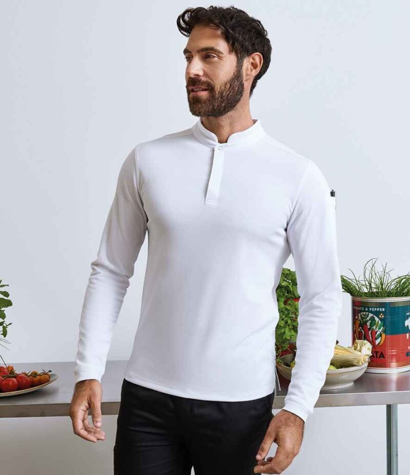 Premier Essential Coolchecker Long Sleeve Chef's Shirt
