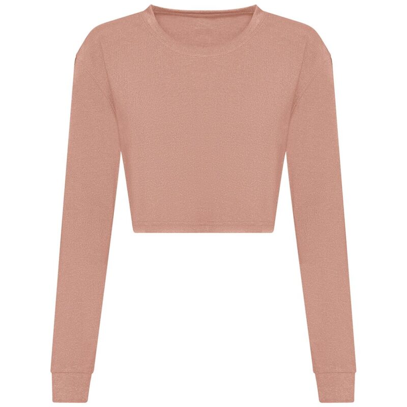 AWDis Ladies Long Sleeve Cropped T-Shirt