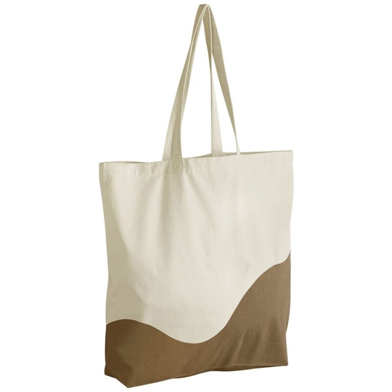Westford Mill Organic Cotton Wave Print Maxi Tote Bag