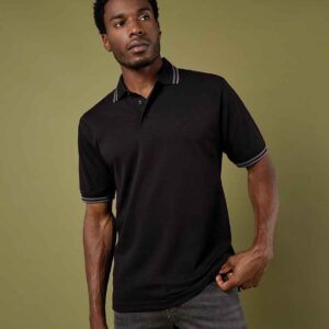 Kustom Kit Contrast Tipped Poly/Cotton Pique Polo Shirt