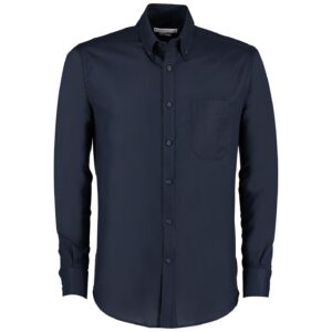 Kustom Kit Long Sleeve Slim Fit Workwear Oxford Shirt