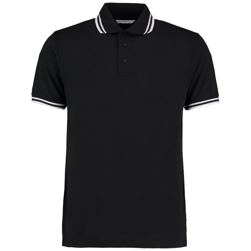 Kustom Kit Contrast Tipped Poly/Cotton Pique Polo Shirt