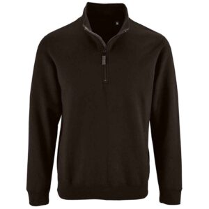 SOL'S Stan Contrast Zip Neck Sweatshirt