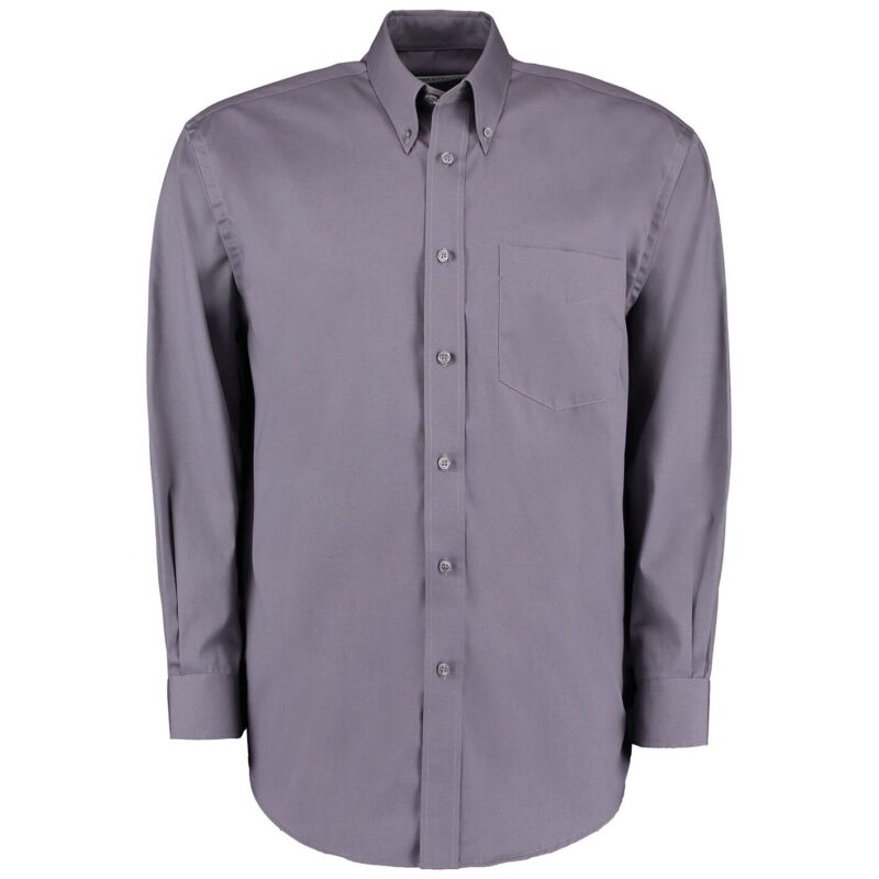 Kustom Kit Premium Long Sleeve Classic Fit Oxford Shirt