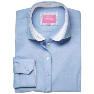 Brook Taverner Ladies Mirabel Long Sleeve Stretch Oxford Shirt