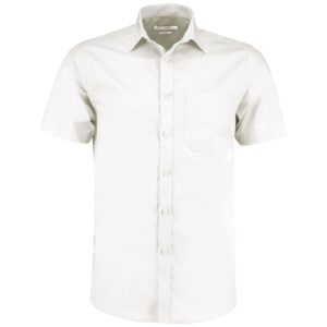 Kustom Kit Short Sleeve Tailored Poplin Shirt