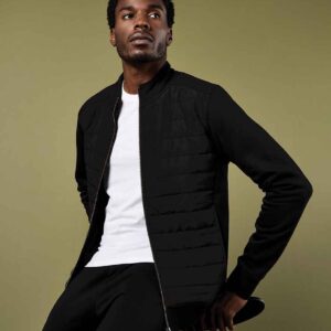 Kustom Kit Regular Fit Quilted Full Zip Sweat Jacket