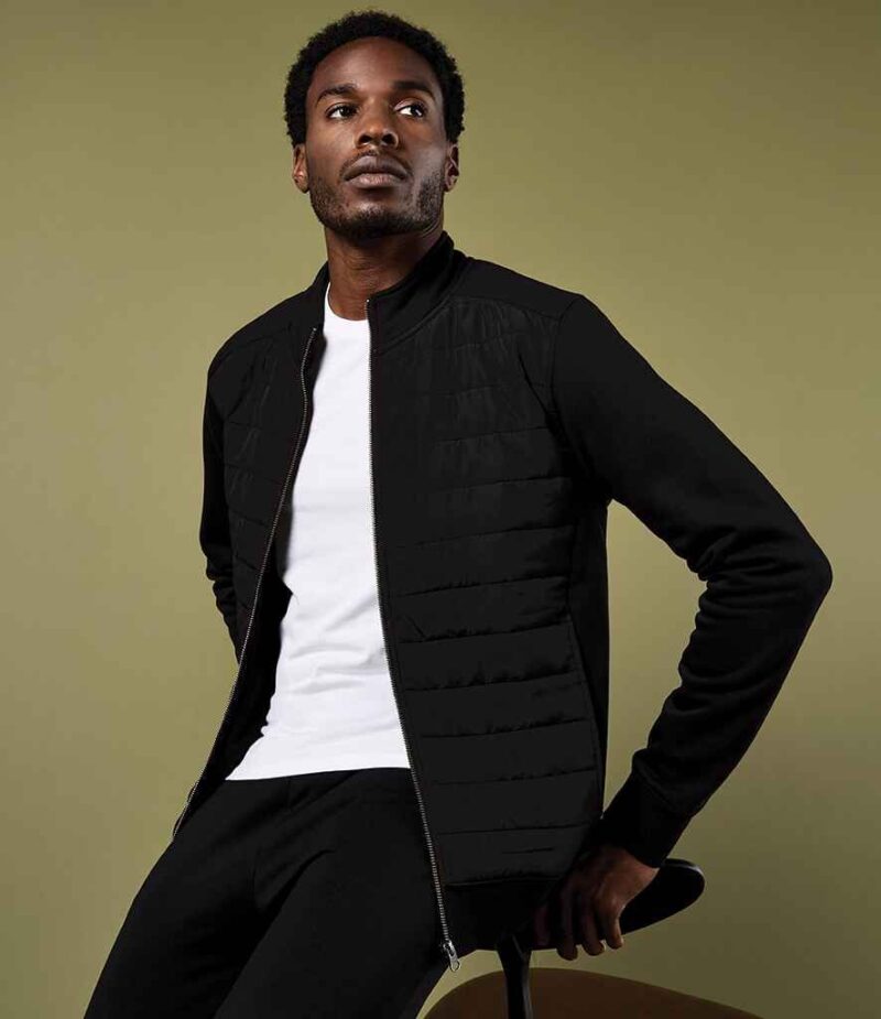 Kustom Kit Regular Fit Quilted Full Zip Sweat Jacket