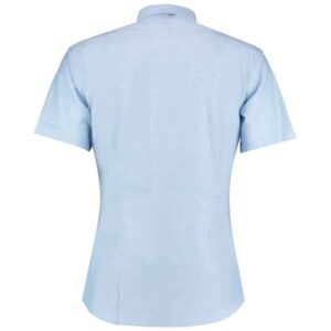Kustom Kit Short Sleeve Slim Fit Oxford Shirt