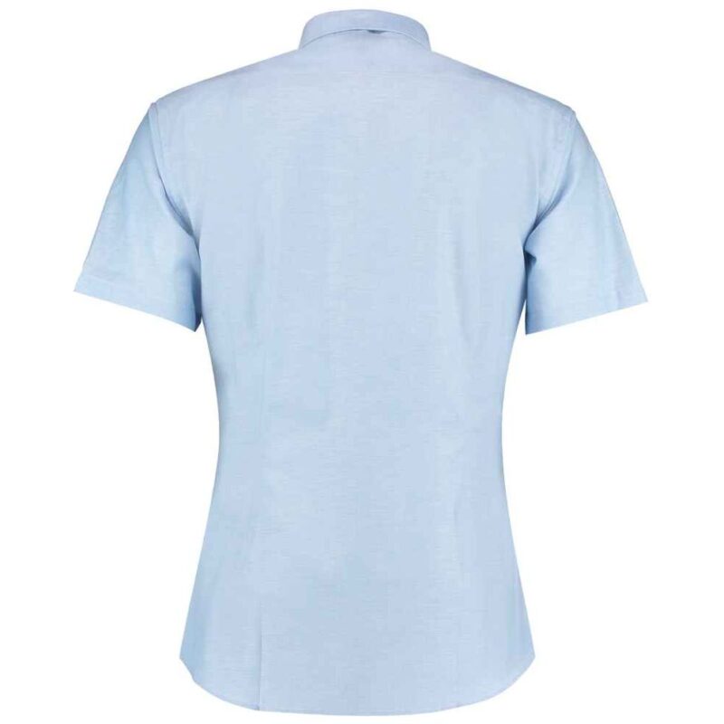 Kustom Kit Short Sleeve Slim Fit Oxford Shirt