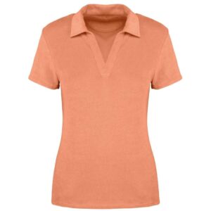 Native Spirit Ladies Terry Towel Polo Shirt