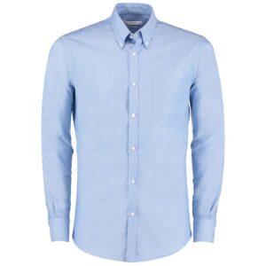 Kustom Kit Long Sleeve Slim Fit Workwear Oxford Shirt