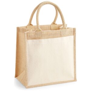 Westford Mill Pocket Jute Midi Tote Bag