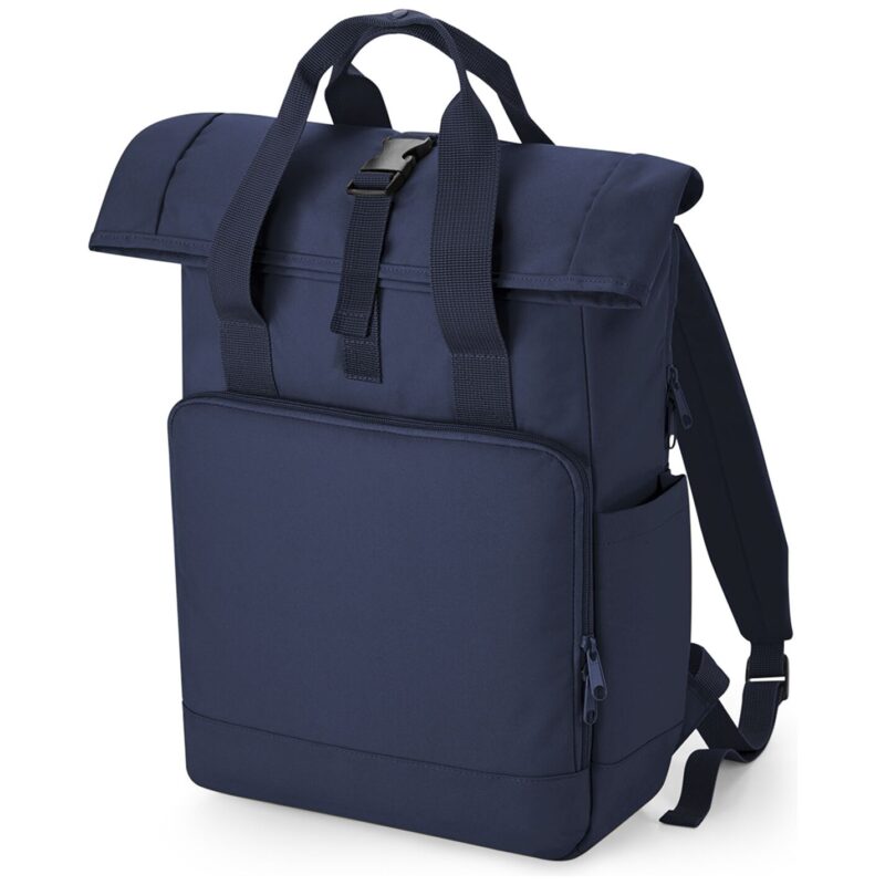 BagBase Recycled Twin Handle Roll-Top Laptop Backpack