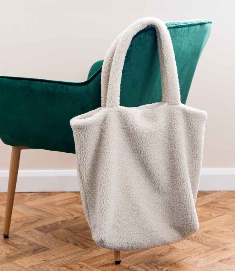 Brand Lab Borg Fleece Shopper Tote Bag