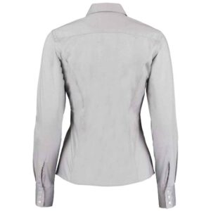 Kustom Kit Ladies Premium Long Sleeve Tailored Oxford Shirt