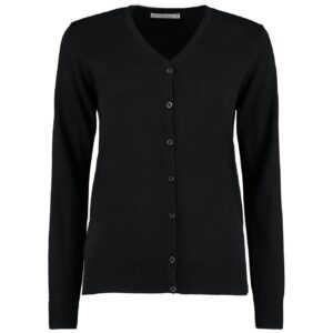 Kustom Kit Ladies Arundel Cotton Acrylic V Neck Cardigan