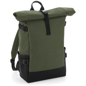 BagBase Block Roll-Top Backpack