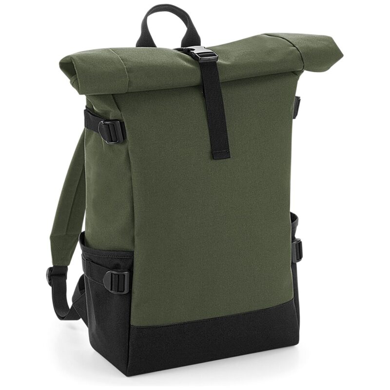 BagBase Block Roll-Top Backpack