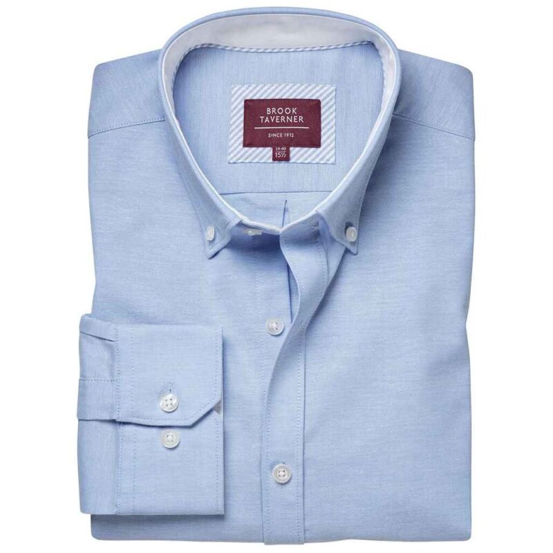 Brook Taverner Lawrence Long Sleeve Stretch Oxford Shirt