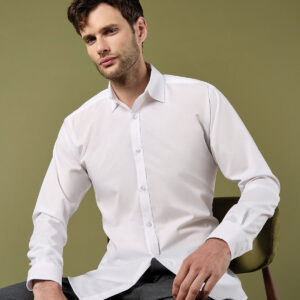 Kustom Kit Long Sleeve Slim Fit Business Shirt
