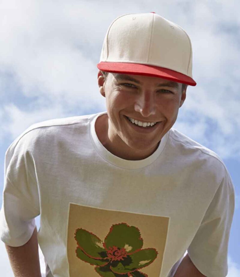 Beechfield Contrast Flat Peak 6 Panel Cap
