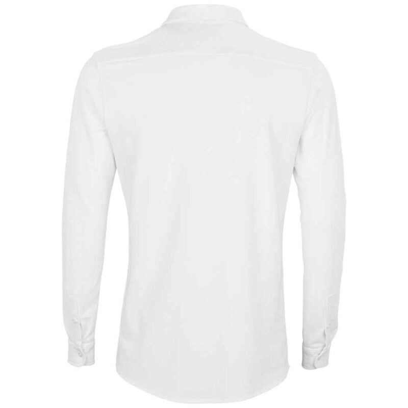 NEOBLU Basile Organic Cotton Long Sleeve Pique Shirt