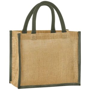Westford Mill Natural Starched Jute Midi Tote Bag
