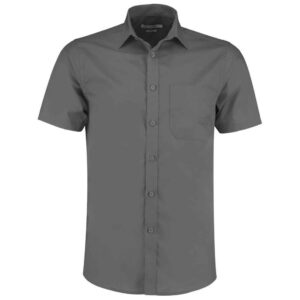 Kustom Kit Short Sleeve Tailored Poplin Shirt