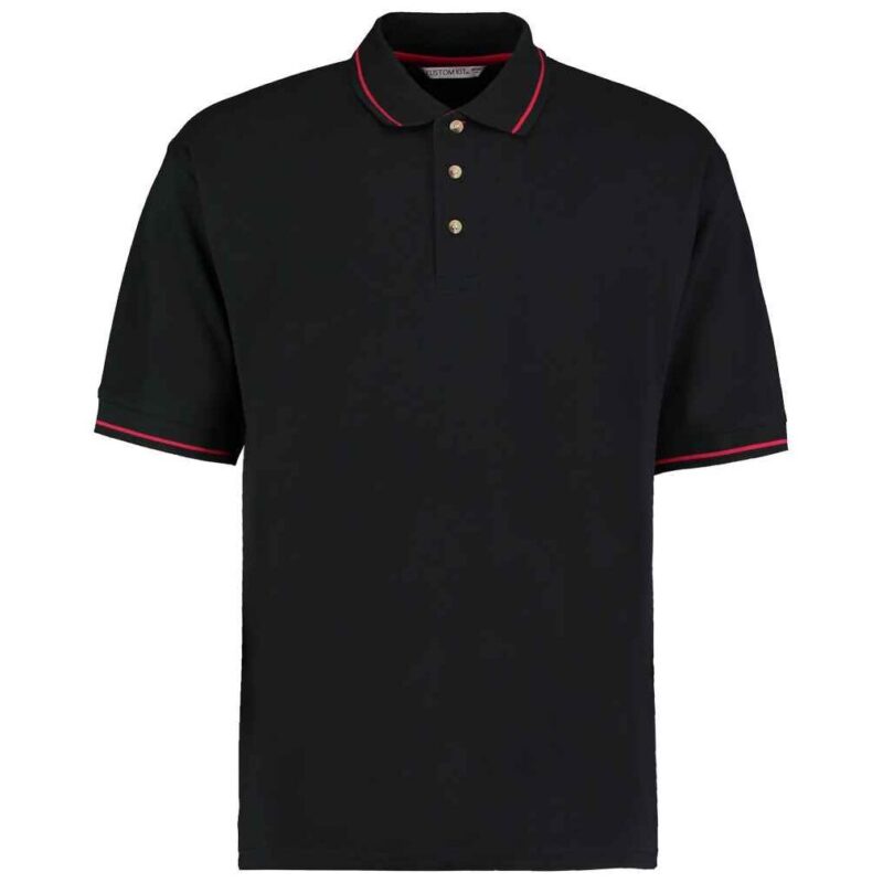 Kustom Kit St Mellion Tipped Cotton Pique Polo Shirt